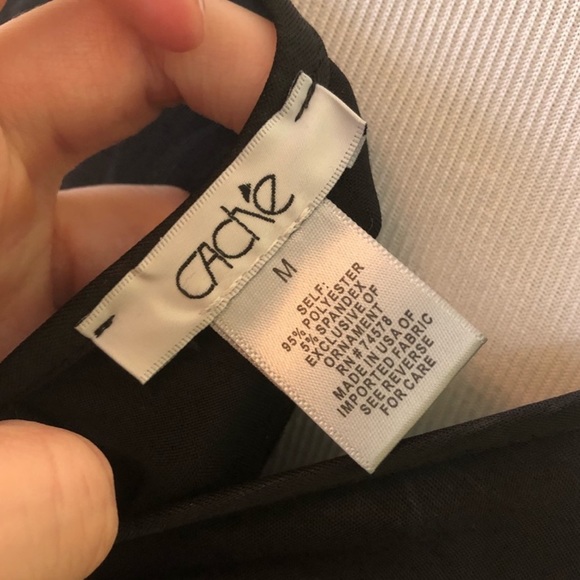 CACHE BLACK COLD SHOULDER MINI DRESS - Picture 5 of 7